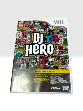 DJ Hero Nintendo Wii CIB Tested w/ Manual Disc Music Game Activision 2009